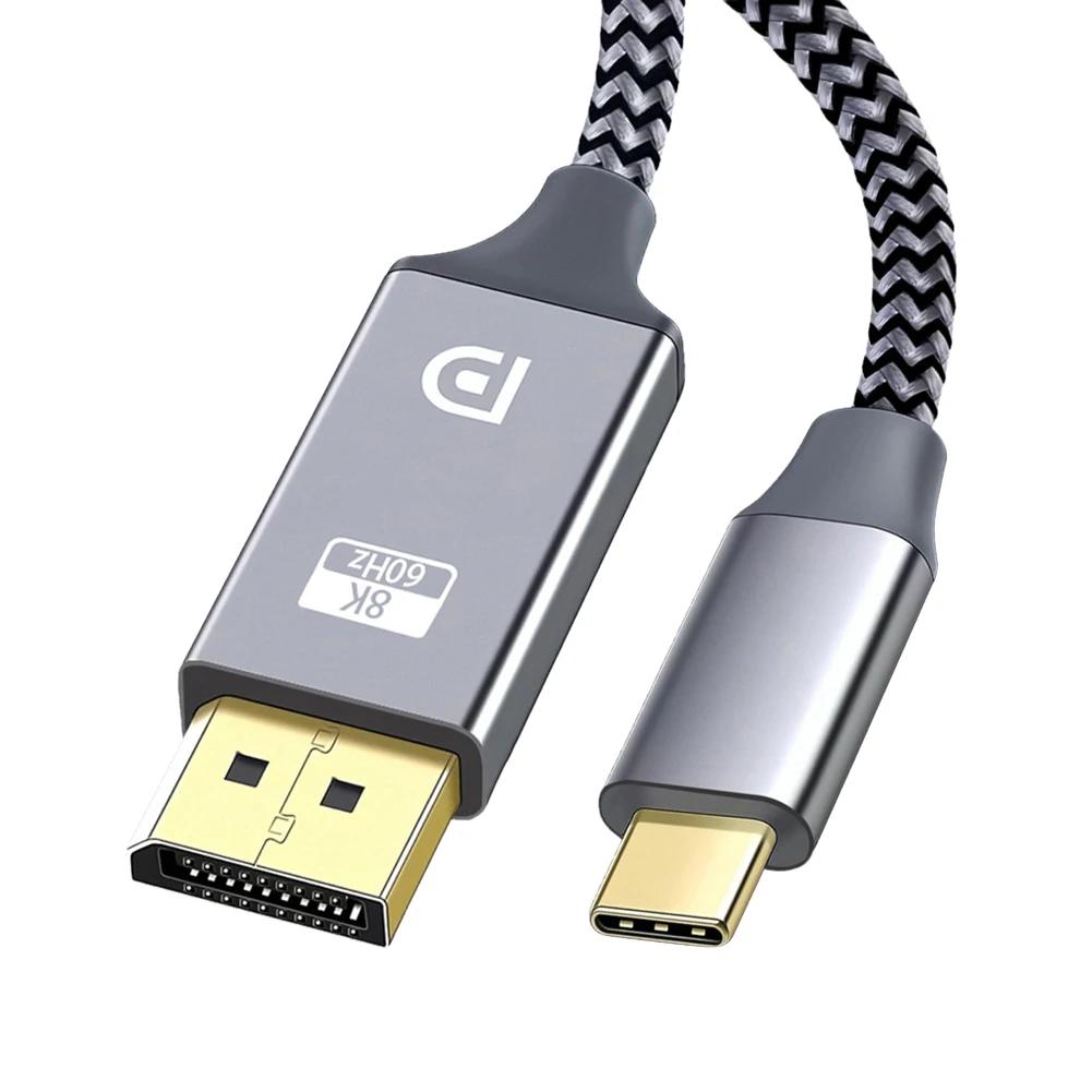 USB C ÷ Ʈ 1.4 ̺, Ʈ 4/3 ȣȯ, ƺ ƮϿ Alt   , 1.8M, 8K @ 60Hz, 4K @ 144Hz